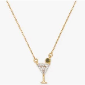 Kate Spade Shaken Or Stirred Mini Pendant Necklace